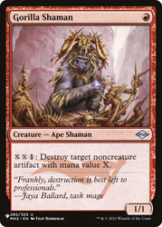 Gorilla Shaman\nPlaneswalker Symbol Reprints\nSingle\nMagic The Gathering