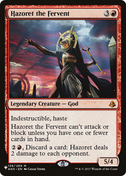 Hazoret the Fervent\nPlaneswalker Symbol Reprints\nSingle\nMagic The Gathering