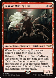 Fear of Missing Out\nDuskmourn: House of Horror\nSingle\nMagic The Gathering