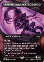 Doomsday Excruciator (Borderless)\nDuskmourn: House of Horror - Variants\nSingle\nMagic The Gathering