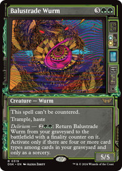 Balustrade Wurm (Showcase)\nDuskmourn: House of Horror - Variants\nSingle\nMagic The Gathering