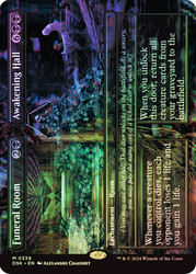 Funeral Room // Awakening Hall (Borderless)\nDuskmourn: House of Horror - Variants\nSingle\nMagic The Gathering