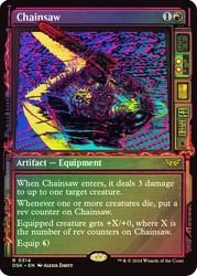 Chainsaw (Showcase)\nDuskmourn: House of Horror - Variants\nSingle\nMagic The Gathering