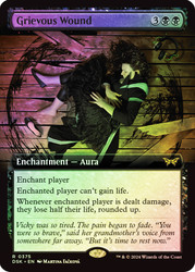 Grievous Wound (Extended Art)\nDuskmourn: House of Horror - Variants\nSingle\nMagic The Gathering