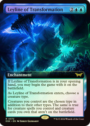 Leyline of Transformation (Extended Art)\nDuskmourn: House of Horror - Variants\nSingle\nMagic The Gathering
