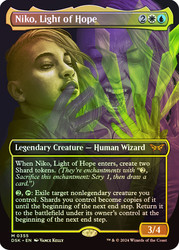 Niko, Light of Hope (Borderless)\nDuskmourn: House of Horror - Variants\nSingle\nMagic The Gathering