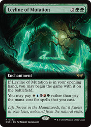 Leyline of Mutation (Extended Art)\nDuskmourn: House of Horror - Variants\nSingle\nMagic The Gathering