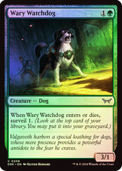 Wary Watchdog\nDuskmourn: House of Horror\nSingle\nMagic The Gathering