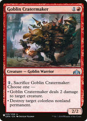 Goblin Cratermaker\nPlaneswalker Symbol Reprints\nSingle\nMagic The Gathering