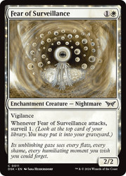 Fear of Surveillance\nDuskmourn: House of Horror\nSingle\nMagic The Gathering