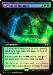 Leyline of Mutation (Extended Art)\nDuskmourn: House of Horror - Variants\nSingle\nMagic The Gathering