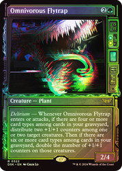 Omnivorous Flytrap (Showcase)\nDuskmourn: House of Horror - Variants\nSingle\nMagic The Gathering