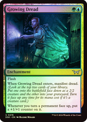 Growing Dread\nDuskmourn: House of Horror\nSingle\nMagic The Gathering