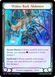 Widow Back Abdomen Singles