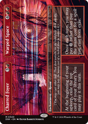 Charred Foyer // Warped Space (Borderless)\nDuskmourn: House of Horror - Variants\nSingle\nMagic The Gathering