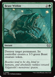 Beast Within\nDuskmourn: House of Horror Commander\nSingle\nMagic The Gathering