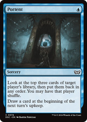 Portent\nDuskmourn: House of Horror Commander\nSingle\nMagic The Gathering