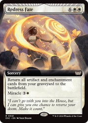 Redress Fate (Extended Art)\nDuskmourn: House of Horror Commander - Variants\nSingle\nMagic The Gathering