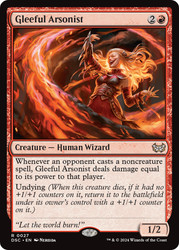 Gleeful Arsonist\nDuskmourn: House of Horror Commander\nSingle\nMagic The Gathering