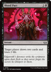 Blood Pact\nDuskmourn: House of Horror Commander\nSingle\nMagic The Gathering