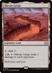 Shivan Gorge\nDuskmourn: House of Horror Commander\nSingle\nMagic The Gathering