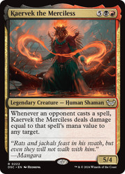 Kaervek the Merciless\nDuskmourn: House of Horror Commander\nSingle\nMagic The Gathering