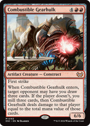 Combustible Gearhulk\nDuskmourn: House of Horror Commander\nSingle\nMagic The Gathering