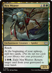 Nyx Weaver\nDuskmourn: House of Horror Commander\nSingle\nMagic The Gathering