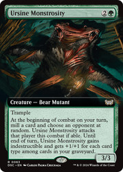 Ursine Monstrosity (Extended Art)\nDuskmourn: House of Horror Commander - Variants\nSingle\nMagic The Gathering