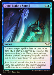 Don't Make a Sound\nDuskmourn: House of Horror\nSingle\nMagic The Gathering