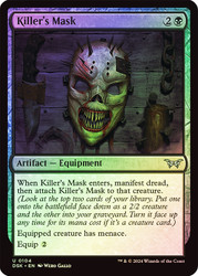 Killer's Mask\nDuskmourn: House of Horror\nSingle\nMagic The Gathering