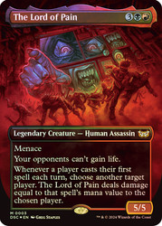 The Lord of Pain (Borderless)\nDuskmourn: House of Horror Commander - Variants\nSingle\nMagic The Gathering