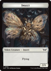 {Insect Token} (White)\nDuskmourn: House of Horror\nSingle\nMagic The Gathering
