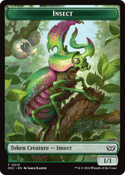 {Insect Token} (#010) // {Manifest Token}\nDuskmourn: House of Horror Commander\nSingle\nMagic The Gathering
