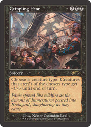 Crippling Fear (Commander Party) (Retro Frame)\nPromo: General\nSingle\nMagic The Gathering