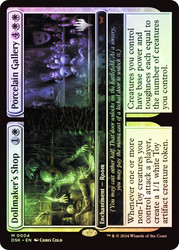Dollmaker's Shop // Porcelain Gallery (Promo Pack) (Duskmourn: House of Horror)\nPromo: Planeswalker Stamped\nSingle\nMagic The Gathering