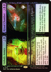 Unholy Annex // Ritual Chamber (Promo Pack) (Duskmourn: House of Horror)\nPromo: Planeswalker Stamped\nSingle\nMagic The Gathering