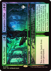 Walk-In Closet // Forgotten Cellar (Promo Pack) (Duskmourn: House of Horror)\nPromo: Planeswalker Stamped\nSingle\nMagic The Gathering
