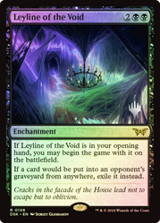 Leyline of the Void (Promo Pack) (Duskmourn: House of Horror)\nPromo: Planeswalker Stamped\nSingle\nMagic The Gathering
