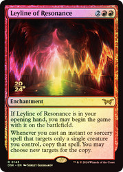 Leyline of Resonance (Prerelease) (Duskmourn: House of Horror)\nPromo: Date Stamped\nSingle\nMagic The Gathering