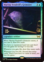 Marina Vendrell's Grimoire (Prerelease) (Duskmourn: House of Horror)\nPromo: Date Stamped\nSingle\nMagic The Gathering