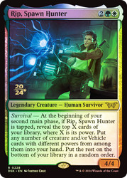 Rip, Spawn Hunter (Prerelease) (Duskmourn: House of Horror)\nPromo: Date Stamped\nSingle\nMagic The Gathering