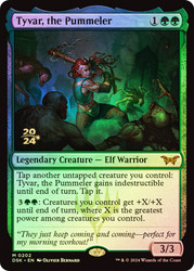 Tyvar, the Pummeler (Prerelease) (Duskmourn: House of Horror)\nPromo: Date Stamped\nSingle\nMagic The Gathering