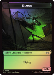 {Demon Token} // {Manifest Token}\nDuskmourn: House of Horror\nSingle\nMagic The Gathering