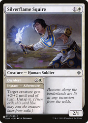 Silverflame Squire // On Alert\nPlaneswalker Symbol Reprints\nSingle\nMagic The Gathering