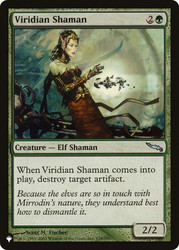 Viridian Shaman\nPlaneswalker Symbol Reprints\nSingle\nMagic The Gathering