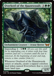 Overlord of the Hauntwoods (Promo Pack) (Duskmourn: House of Horror)\nPromo: Planeswalker Stamped\nSingle\nMagic The Gathering