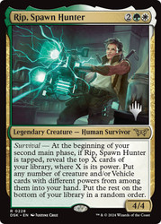 Rip, Spawn Hunter (Promo Pack) (Duskmourn: House of Horror)\nPromo: Planeswalker Stamped\nSingle\nMagic The Gathering