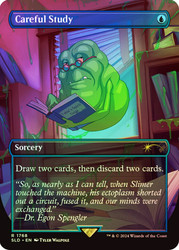 Careful Study (Ghostbusters) (Secret Lair) (Borderless)\nPromo: General\nSingle\nMagic The Gathering