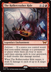 The Rollercrusher Ride (Promo Pack) (Duskmourn: House of Horror)\nPromo: Planeswalker Stamped\nSingle\nMagic The Gathering